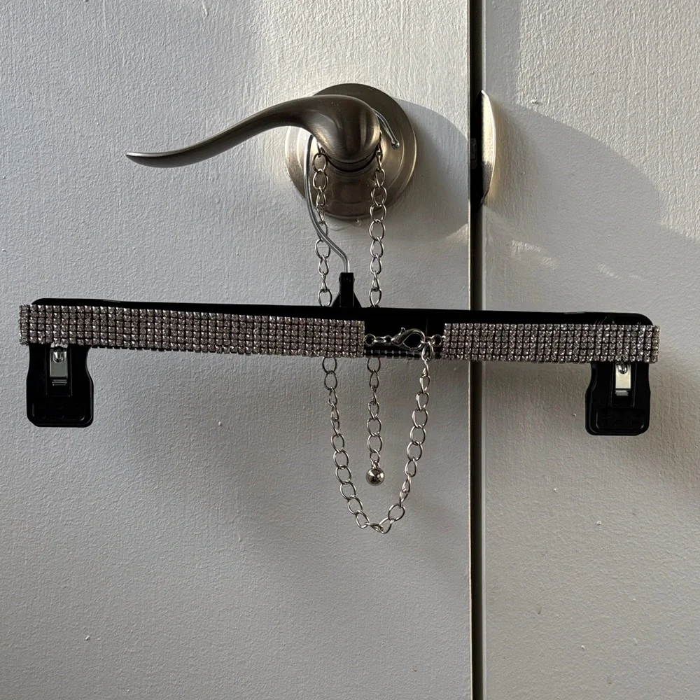 Silver Rhinestone Chain Belt - Picture 2 of 4